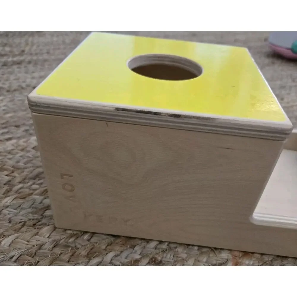 Lovevery Montessori Toys Ball‎ Drop Wooden Box The Inspector 7-8 Months w/ 1ball